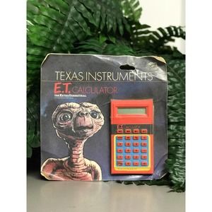 Vtg 1982 Texas Instruments E.T. Calculator